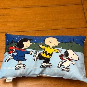 Peanuts Blue and Yellow Pillow